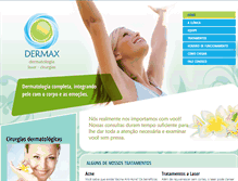 Tablet Screenshot of dermax.com.br